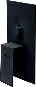 Смеситель для душа, встраиваемый в стену, с переключателем, (цв.черный матовый),  ZZ Cezares Porta PORTA-VDIM-NOP