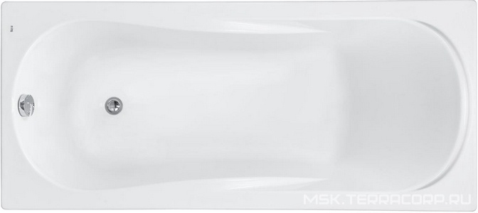 Акриловая ванна  160х75x50,5 см прямоугольная (БЕЗ монтажного комплекта и панели) ZZ Roca UNO ZRU9302869