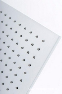 Душ верхний, стационарный, квадрат, 200х200мм, G 1/2, антикальц., (латунь цв.белый матовый), Cezares ZZ Cezares Универсал CZR-SP31-BIO