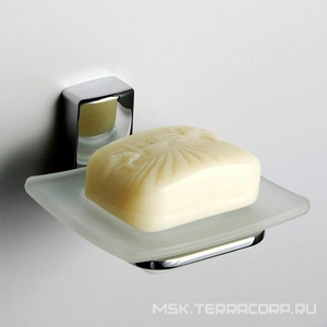 Мыльница стеклянная настенная, хром, Leine Wasserkraft leine K-5029