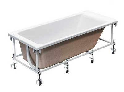 Монтажный комплект к акриловой ванне EASY /150х70/ (каркас, комплект креплений к стене,к фронтальной панели, слив-перелив хром) ZZ Roca Easy ZRU9302906