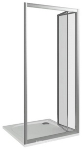 Двери складные (2 ств.) Infinity SD 900*1870 , стекло прозрач. профиль хром Good Door INFINITY ИН00050