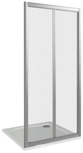 Двери складные (2 ств.) Infinity SD 900*1870 , стекло прозрач. профиль хром Good Door INFINITY ИН00050