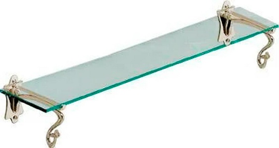 Полочка 55см, (стекл., острые углы), (латунь)  ZZ Devon & Devon Mayfair DD106IN