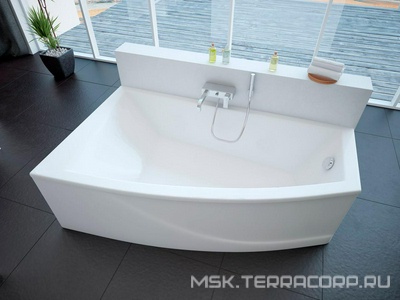 Акриловая ванна Акватек Оракул L, вклеенный каркас, цв. белый, ZZ Акватек оракул ORK180-0000004