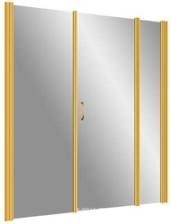 Дверь в нишу EP-2F, 130x190 см, распашная, петли справа, профиль золото, стекло сатин ZZ