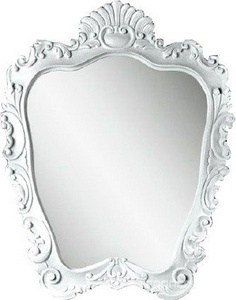 Зеркало 75хh90см, с художественной резьбой, цв белый лак,  ZZ Gaia Fellini Fellini Bianco lucido