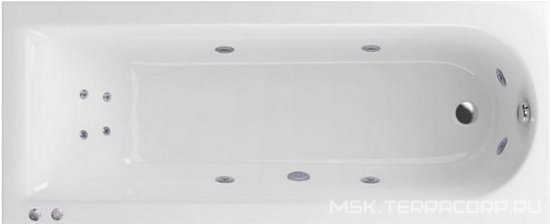 Акриловая ванна Excellent Actima Aurum Hydro| 170x70x44