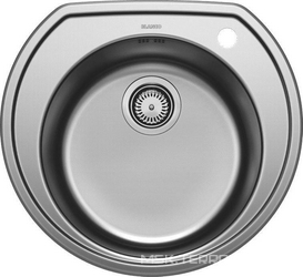 Мойка кухонная Blanco Rondoval 513314 сталь| 49x53x18
