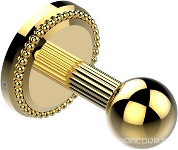 Крючок одинарный, большой (цв. латунь (Luxbrass))  ZZ THG Versailles G14-D03-00517