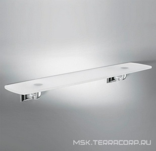 Полочка стеклянная 60 см, (стекло матовое, креплен. цв.хром)  Colombo Portofino B3216.000