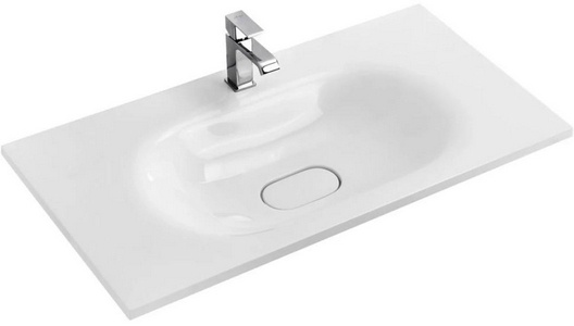 Раковина 71x45x11,5см, с 1 отв.д/смесит., (искусственный мрамор, цв.Bianco opaco), Premium ZZ Cezares Универсал 50313