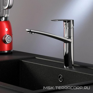 Смеситель для кухни , излив 160 мм., латунь, цв.хром AMPM Gem F90A00000