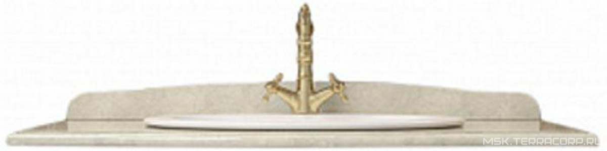 Мраморная плита "Дайна Реале" для тумбы  100 см, без раковины  ZZ Opadiris Лаура Z0000013435