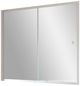 Шторка на ванну , 170x140 см, раздвижная, профиль хром матовый, стекло шиншилла ZZ Vegas Glass ZV ZV 0170 07 02