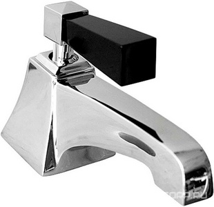 Смеситель для биде, на 1 отв., с д/к, (цв.хром, чёрный хрусталь),  ZZ Devon & Devon Vip Time 2VPTIME220CRNE