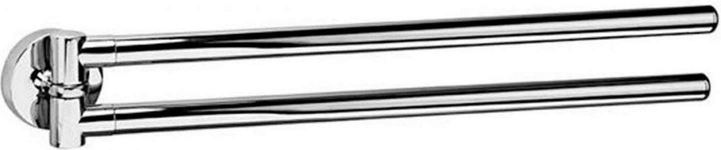 Полотенцедержатель двойной поворотный 34,5см (цв.хром),  ZZ Colombo Basic B2712