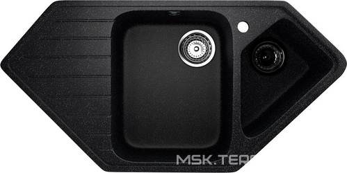 Мойка кухонная Ulgran U-409-308 черная| 50x97x20