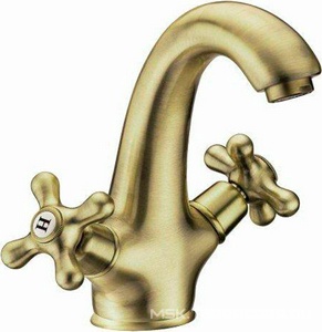 Смеситель для раковины, с д/к, (цв.бронза),  ZZ Cezares Retro RETRO-C-LS1-02