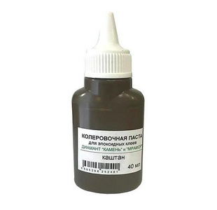 Колеровочная паста для эпоксидных клеев Диамант "Камень", цвет каштан, 40 мл. ZZ Антураж Диамант-Камень n077371