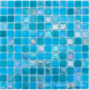Мозаика Спектр-М Микс стекло Мозаика из стекла на сетке SH-024 ZZ |31.5x31.5