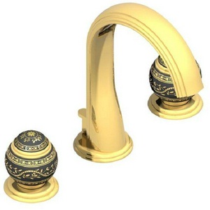 Смеситель для раковины, на 3 отв., с д.к., (цв. золото (Dore)) Marquise gold decor ZZ THG Marquise Gold Decor A7F-F01-151