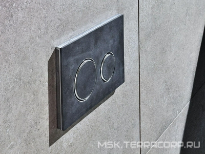 Клавиша двойного смыва, (сплав цинка, панель и клавиши сланец Mustang, кольца цв.хром),  ZZ Geberit Sigma 21 115.884.JM.1