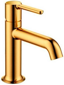 Смеситель для раковины, без д/к, (цв.брашированное золото),  ZZ Cezares Eco ECO-LS-BORO-W0