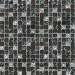 Мозаика HK-26 чернично-вишневый микс (чип 1x1) ZZ|32.7x32.7