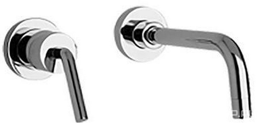 Смеситель для раковины, встраиваемый в стену, излив 210мм, (цв.хром), Pixel XX