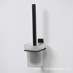 Ершик для унитаза , цв.черный ZZ Wasserkraft Abens K-3227