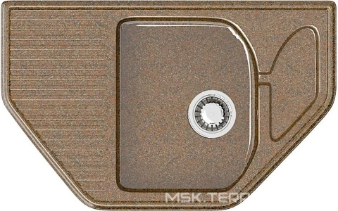 Мойка кухонная "", искусственный мрамор, цв.терракот ZZ Marrbaxx Рики Z022Q009