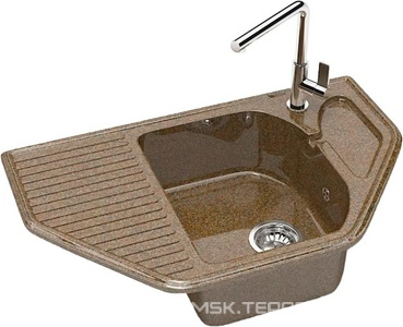 Мойка кухонная "", искусственный мрамор, цв.терракот ZZ Marrbaxx Рики Z022Q009