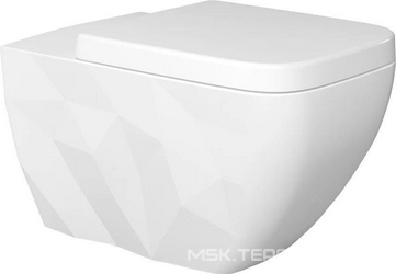 Унитаз подвесной Bien Kristal безободковый| 60x35x33