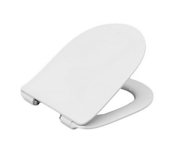 Крышка-сиденье с микролифтом, для унитаза LEON, белая, крепеж хром в компл. ZZ Roca Leon ZRU9302943