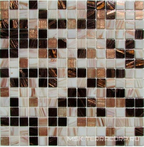 Мозаика Спектр-М Микс стекло Мозаика из стекла на сетке SH-034 ZZ |32.7x32.7
