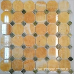 Мозаика из камня на сетке М20-218Р ZZ |30.5x30.5