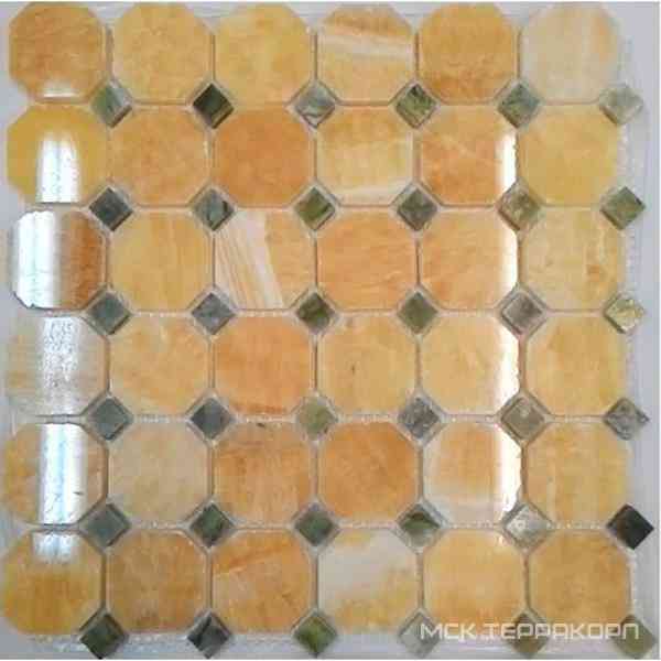 Мозаика из камня на сетке М20-218Р ZZ |30.5x30.5