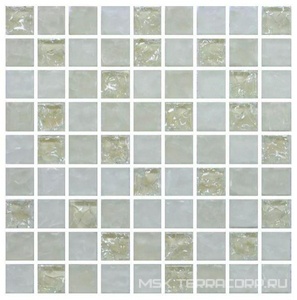 Мозаика Мозаика микс молочный колотый-молочный колотый-белый колотый матовый (чип 15х15)|30х30 Мастера Керамики Glass & Stone МС 2203
