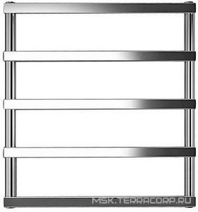 Полотенцесушитель h600х530мм,(подкл.500мм)на ГВС/сист.отопл.,до 8bar,G 1/2,(креплен, клап Маевск.в ком),БЕЗ кр/перек.,(полир.нерж/ст),  ZZ Cordivari Alessandra 3551680400002