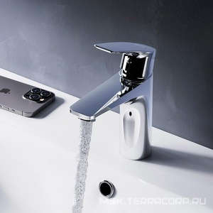 Смеситель для раковины , БЕЗ донного клапана, цв.хром AMPM Gem F90A02100