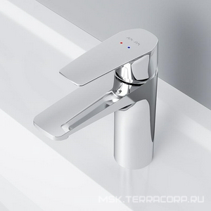 Смеситель для раковины , БЕЗ донного клапана, цв.хром AMPM Gem F90A02100