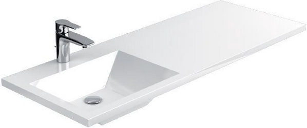 Раковина Цвет и Стиль Гриджио 115 L| 115x11x42