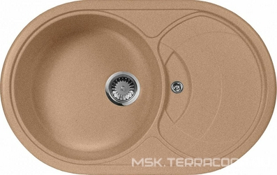 Мойка кухонная AquaGranitEx M-18s песочная| 50x78x20