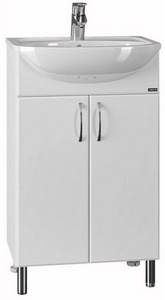 Тумба напольная ""-50 см, БЕЗ раковины, цвет белый ZZ Санта Сити 201068