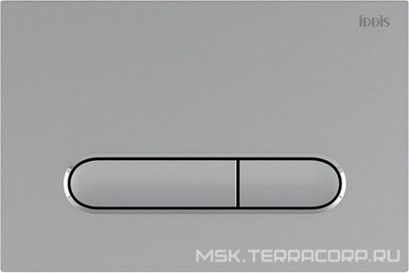 Клавиша двойного смыва , цвет хром матовый, ZZ Iddis Unifix UNI70M0i77