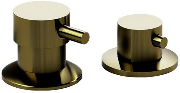 Смеситель на борт ванны "Бриз/Ниагара - BRONZE",  (см-ль, лейка, шланг), бронза ZZ Radomir Универсал 1-27-4-0-0-607