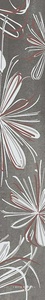 Декор Azori Sonnet Бордюр SONNET GREY FLOWER6.2х40.5 587901001