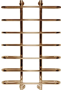 Полотенцесушитель "Л"  800*500 мм, подключение 1"*3/4, установочный набор в комплекте, цвет бронза XX Ника Вираж Вираж 80/50 бронза