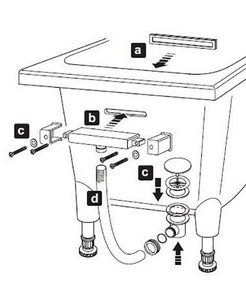 Слив-перелив (щелевой) для ванны , хром ZZ Jacob Delafon Elite E6D071-CP